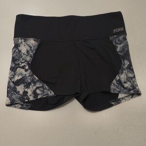 PINK Victoria's Secret Black and Gray Athletic Shorts